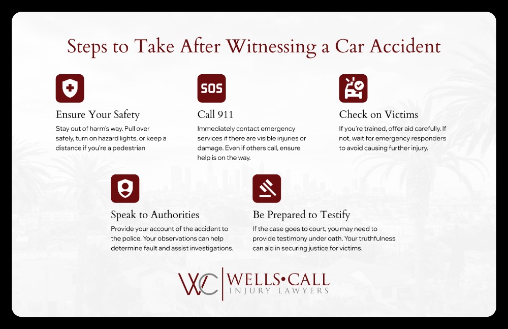 steps to take after witnessing car accident