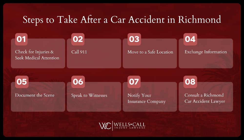 steps to take after car accident in richmond